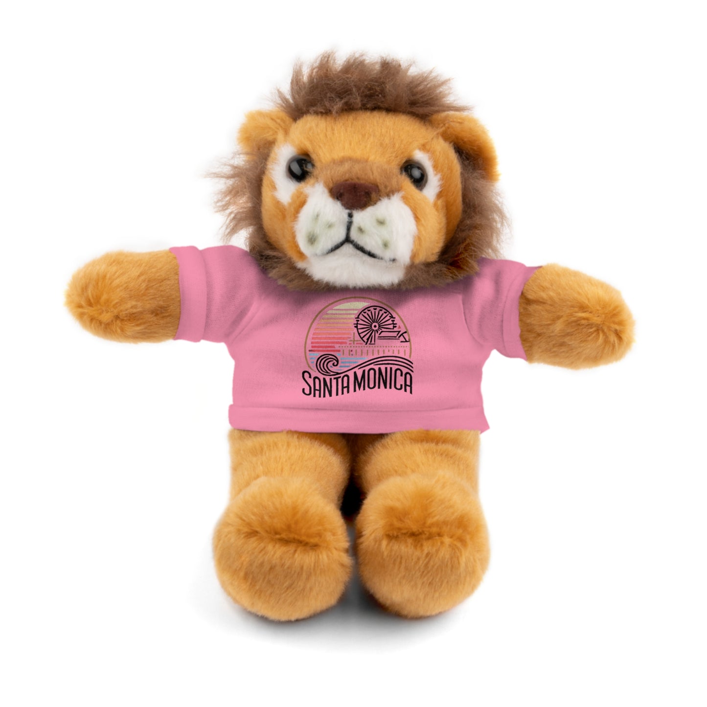 Vibrant Santa Monica Stuffed Animals with Tee