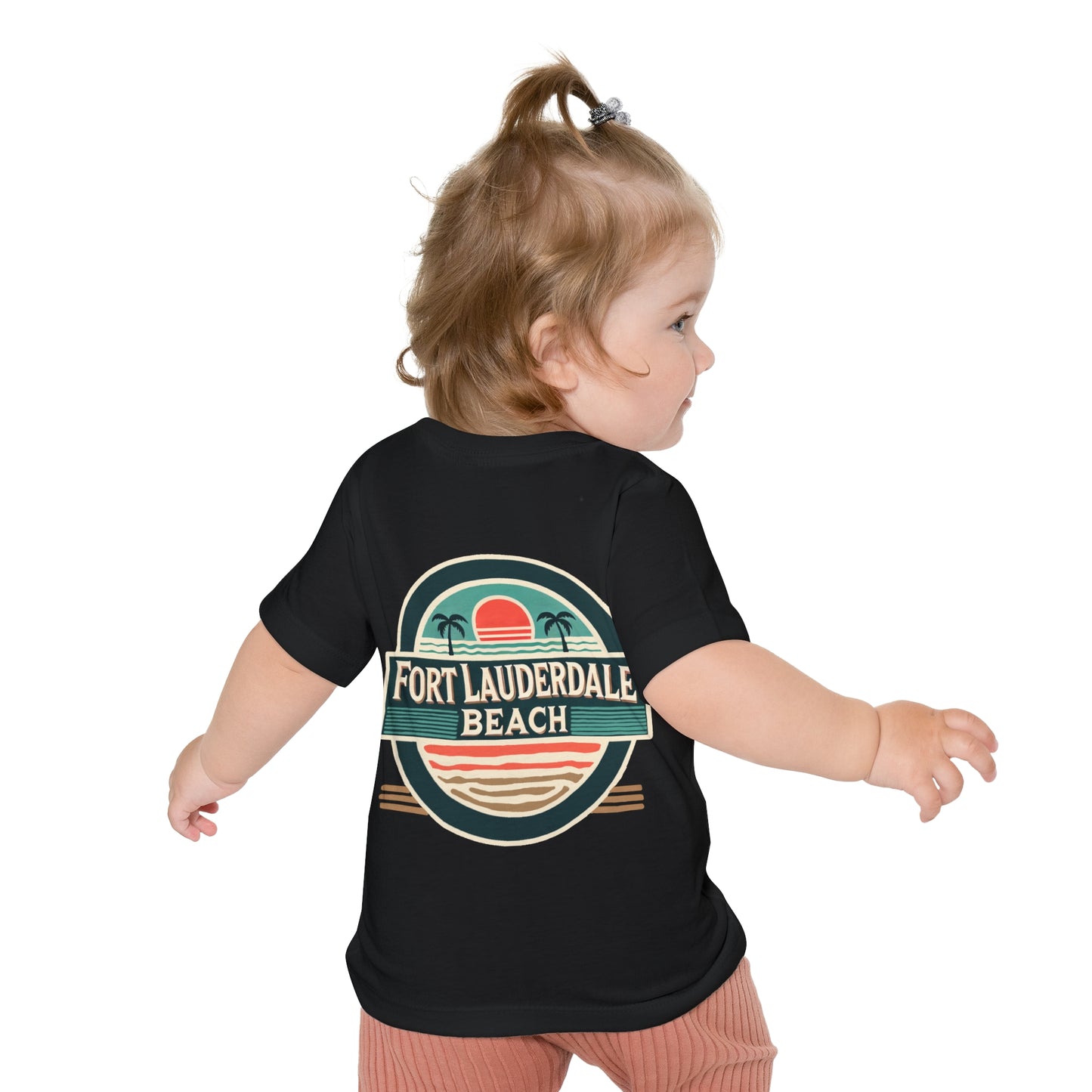 Vintage Fort Lauderdale Unisex Baby Short Sleeve T-Shirt