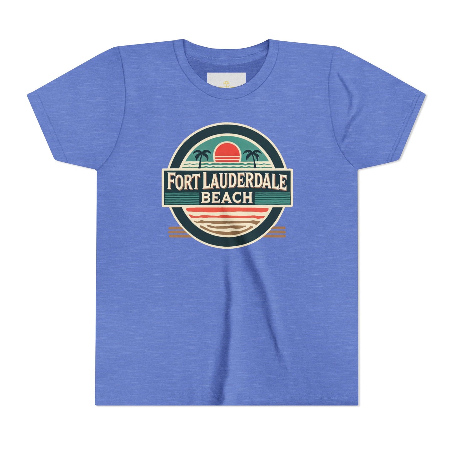 Vintage Fort Lauderdale Unisex Youth Short Sleeve Tee