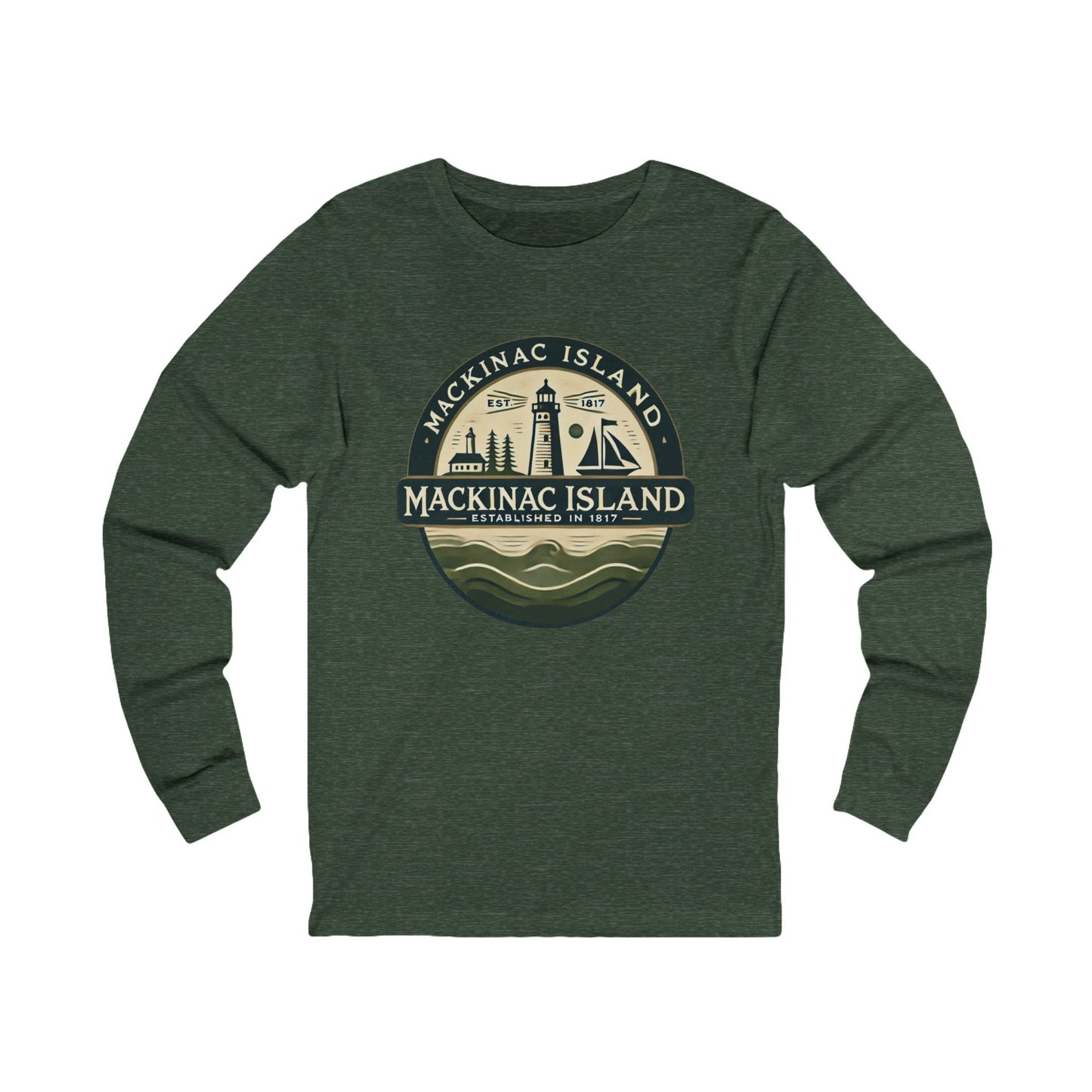 Vintage Mackinac Island Unisex Jersey Long Sleeve Tee