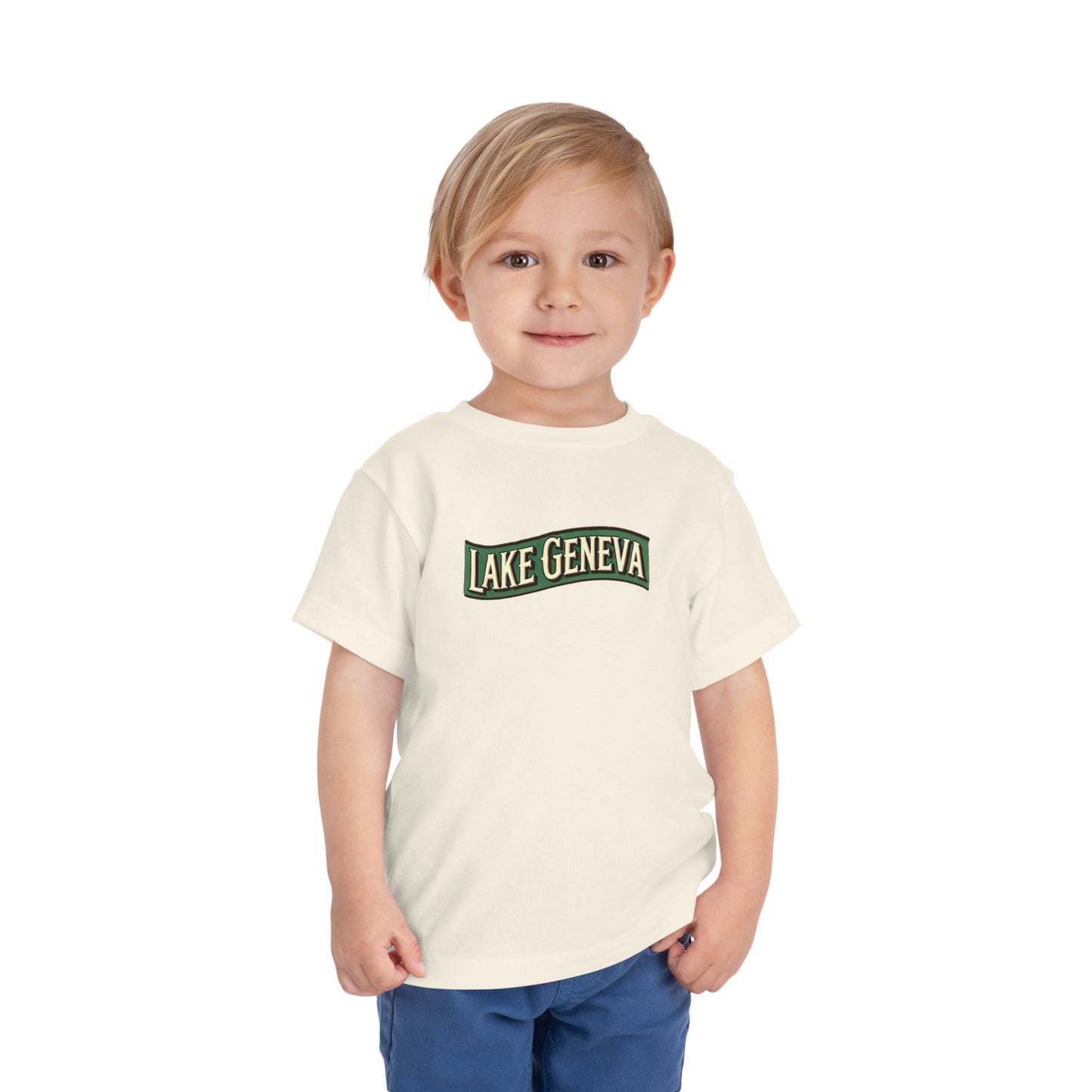 Retro Lake Geneva Unisex Toddler Short Sleeve Tee