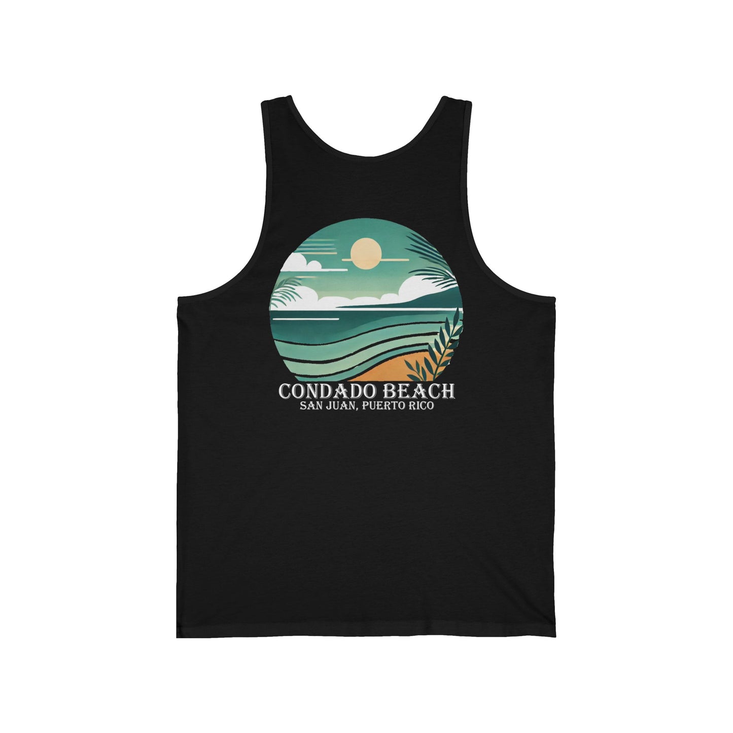 Coastal Vibes Condado Beach Unisex Jersey Tank