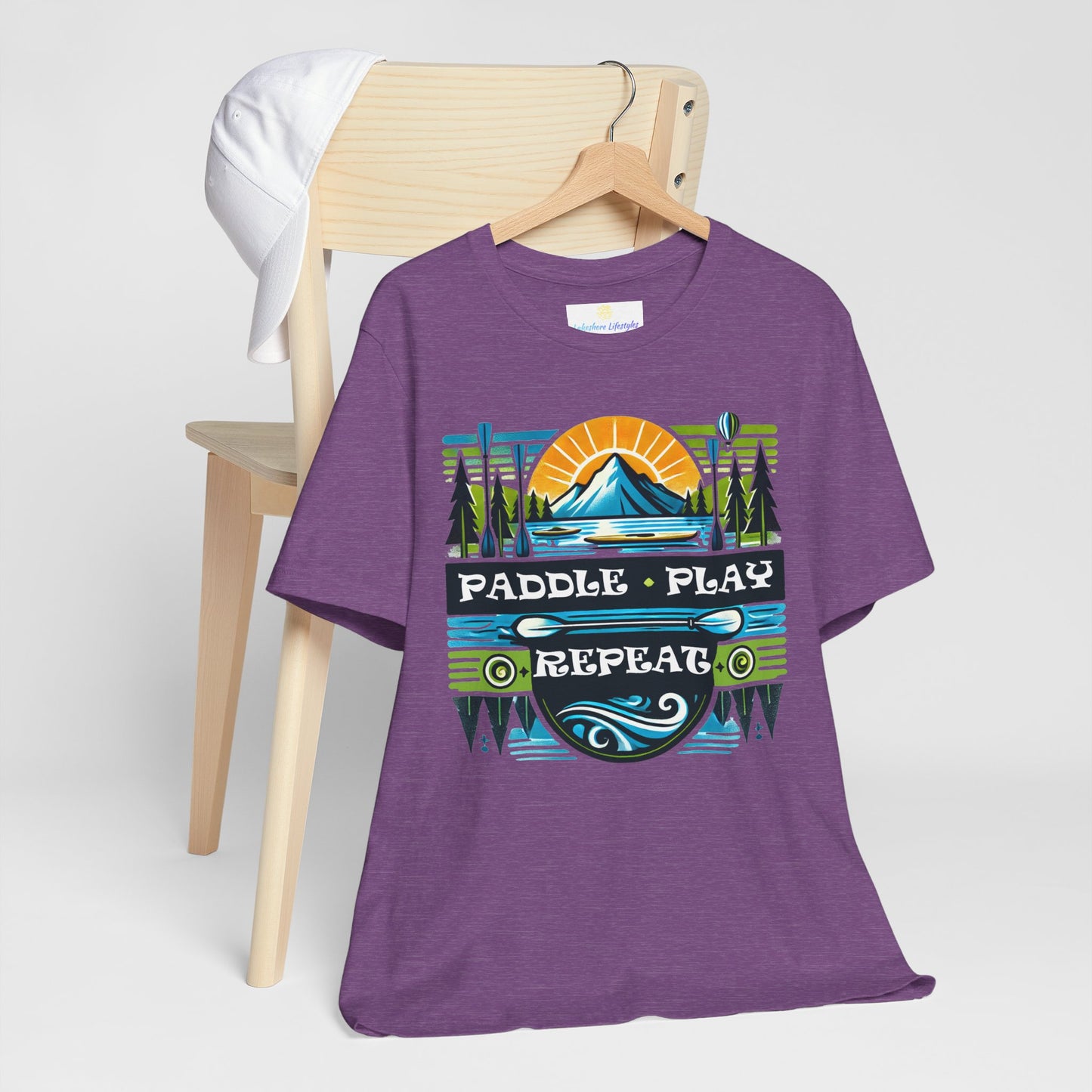 Paddle, Play, Repeat Short Sleeve Tee