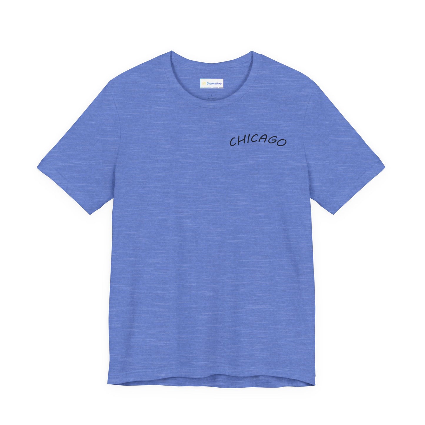 Retro Chicago Sunset Unisex Jersey Short Sleeve Tee