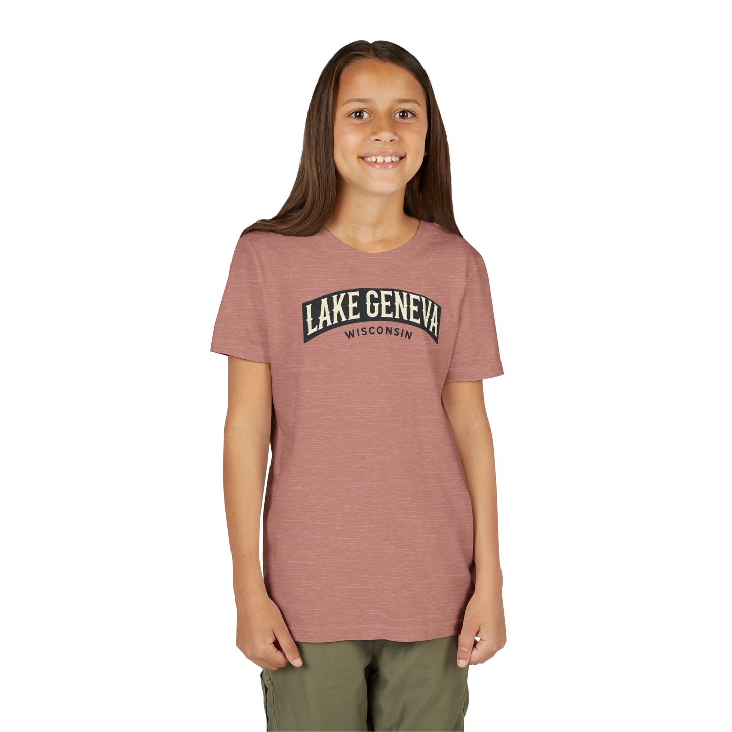 Vintage Lake Geneva Unisex Youth Short Sleeve Tee