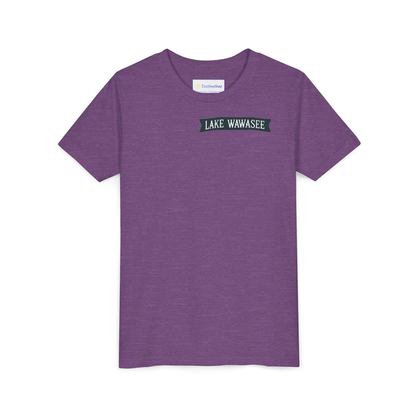 Vintage Lake Wawasee Unisex Youth Short Sleeve Tee