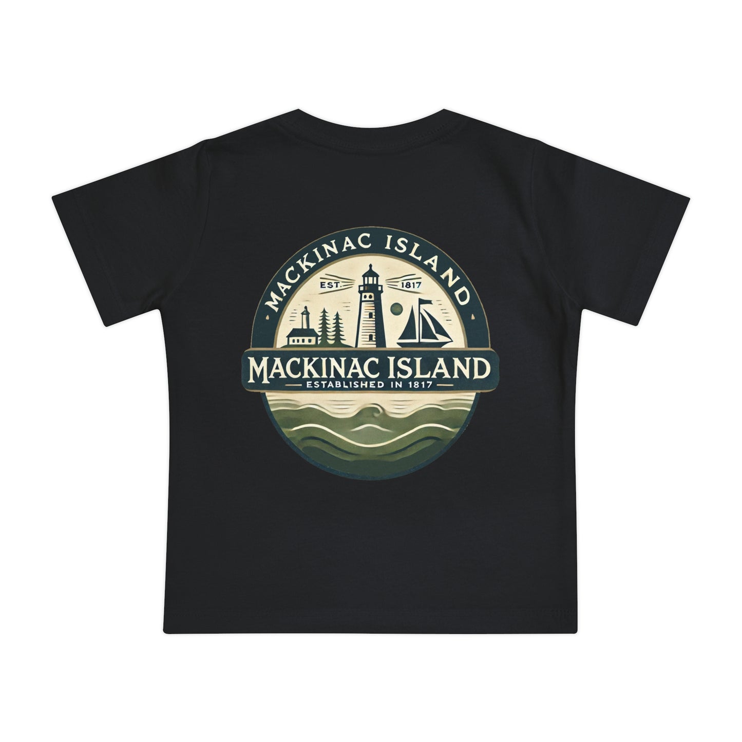 Vintage Mackinac Island Unisex Baby Short Sleeve T-Shirt
