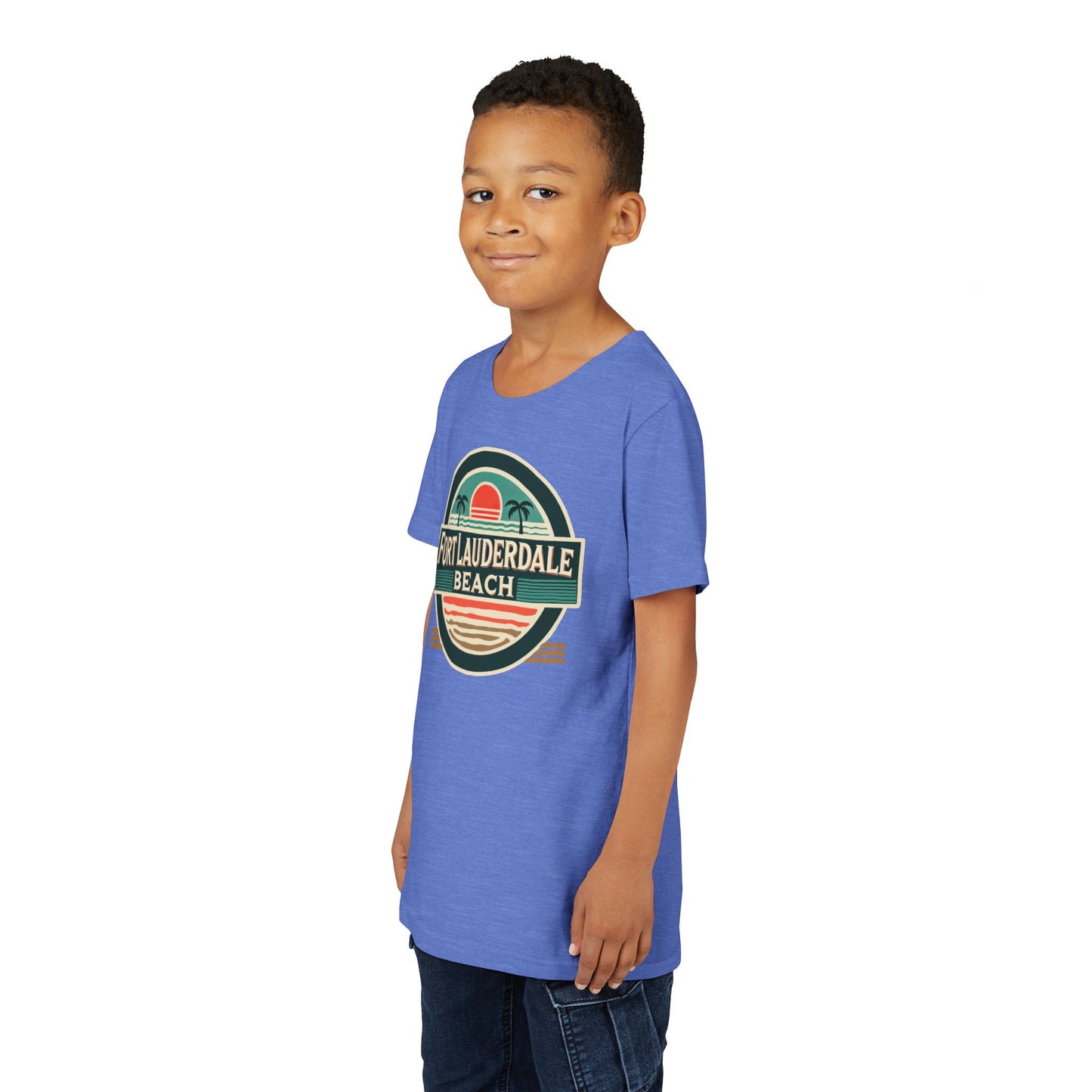 Vintage Fort Lauderdale Unisex Youth Short Sleeve Tee