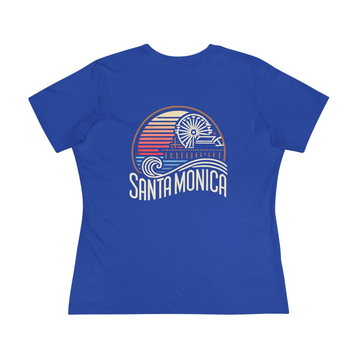 Vibrant Santa Monica Women's Cotton Tee