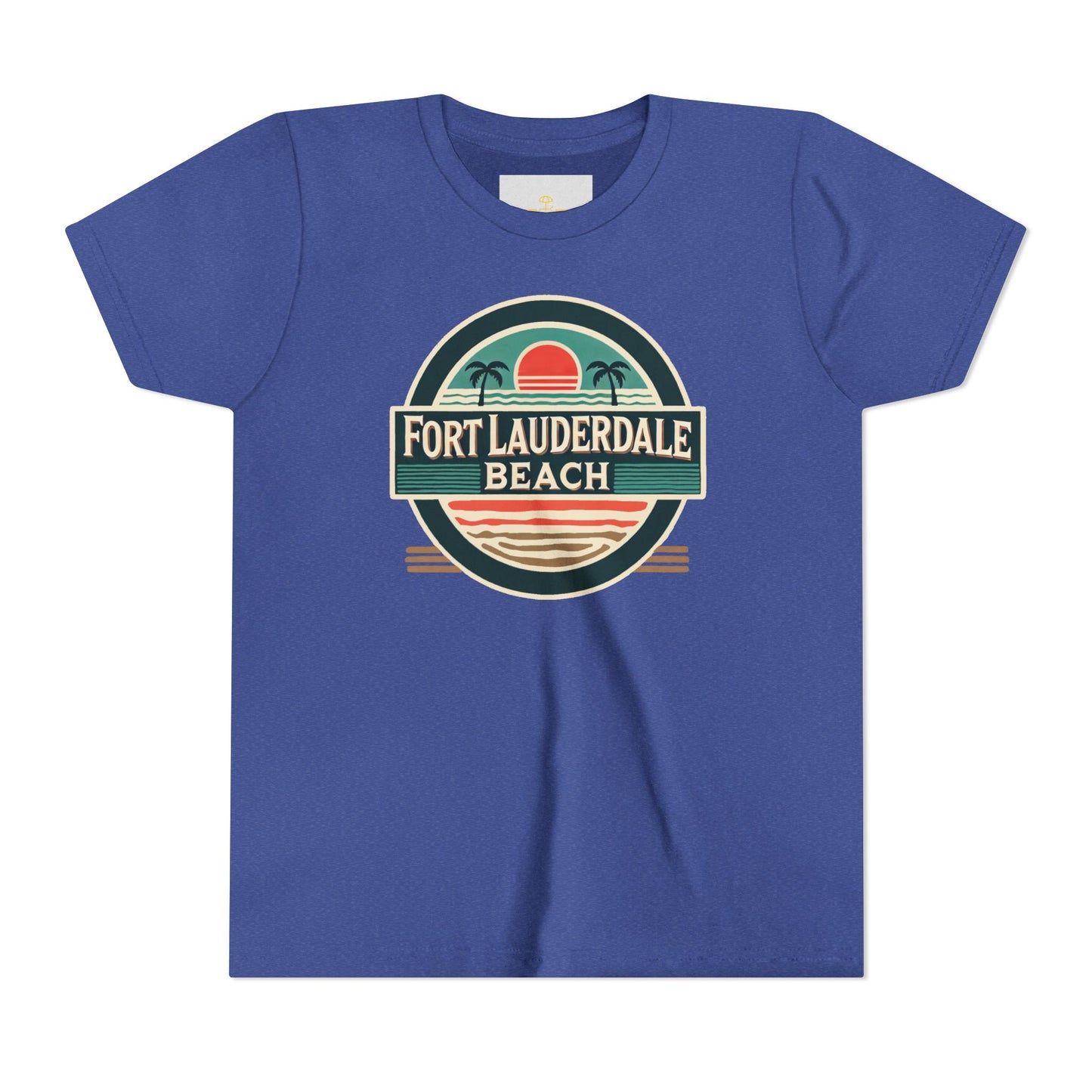 Vintage Fort Lauderdale Unisex Youth Short Sleeve Tee
