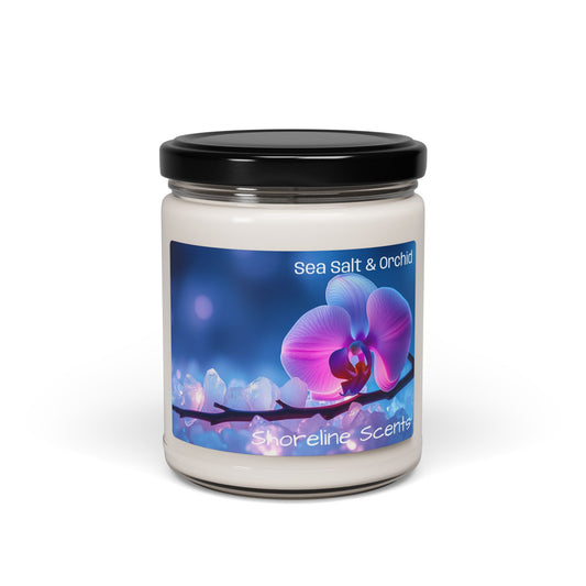 Sea Salt + Orchid Scented Soy Candle