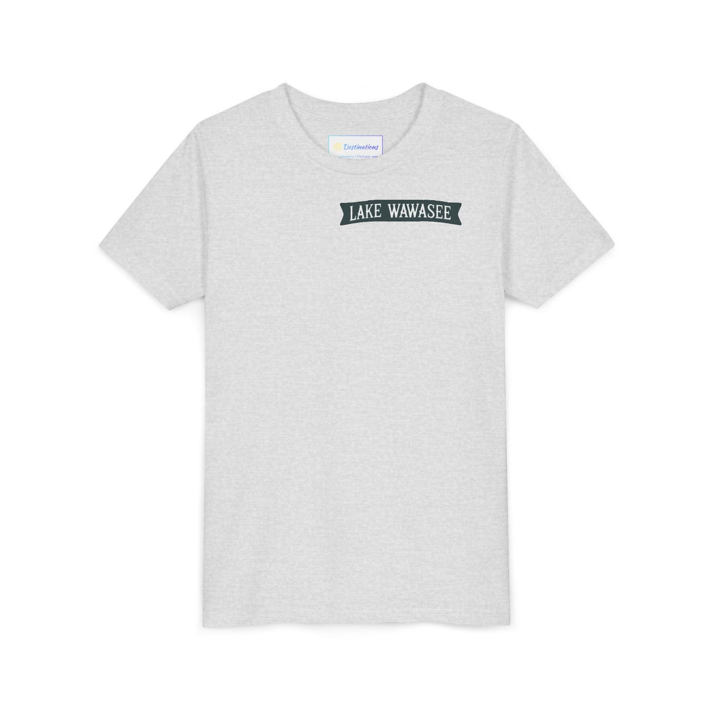 Vintage Lake Wawasee Unisex Youth Short Sleeve Tee