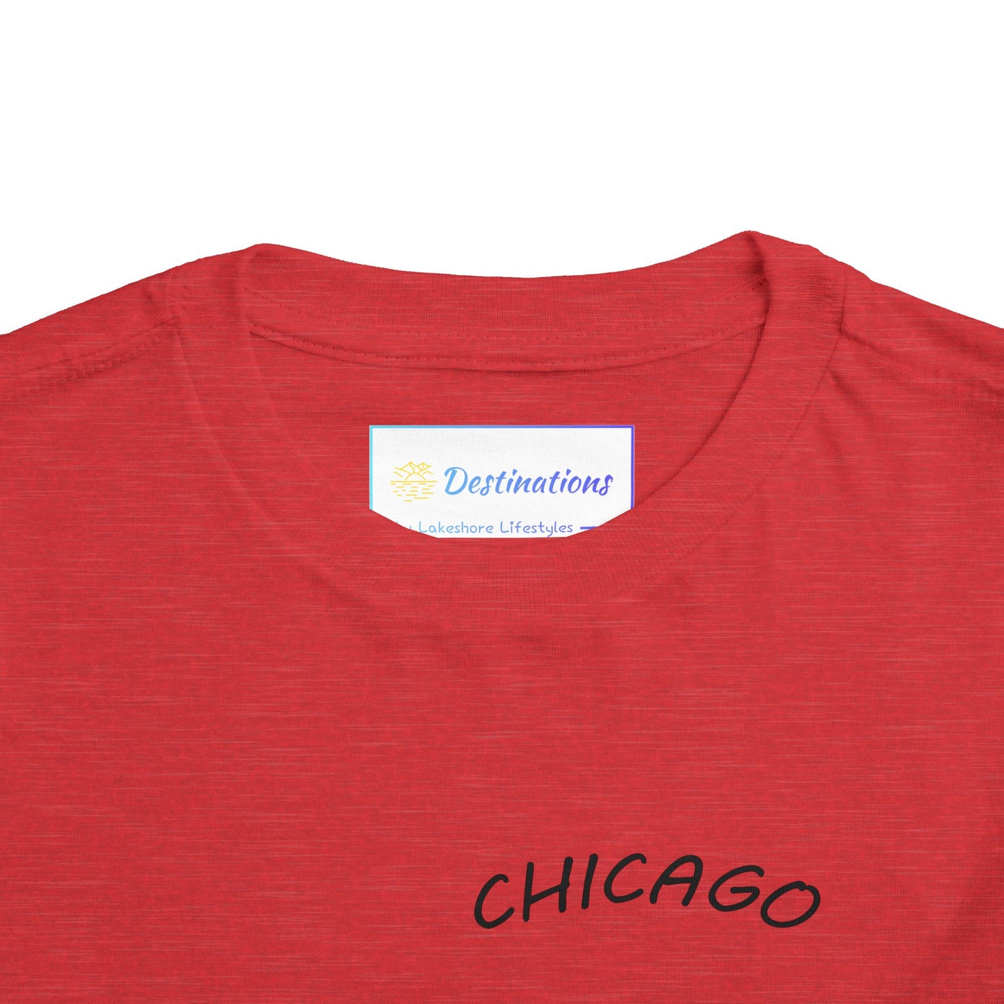Retro Chicago Sunset Unisex Toddler Short Sleeve Tee