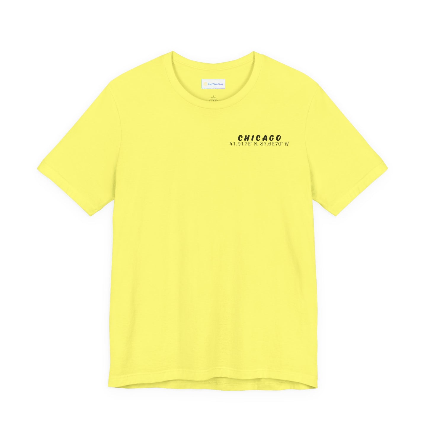 Latitudes Chicago Skyline Unisex Jersey Short Sleeve Tee