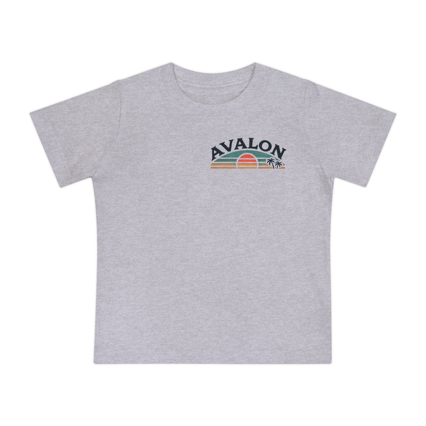 Retro Avalon Sunset Unisex Baby Short Sleeve T-Shirt