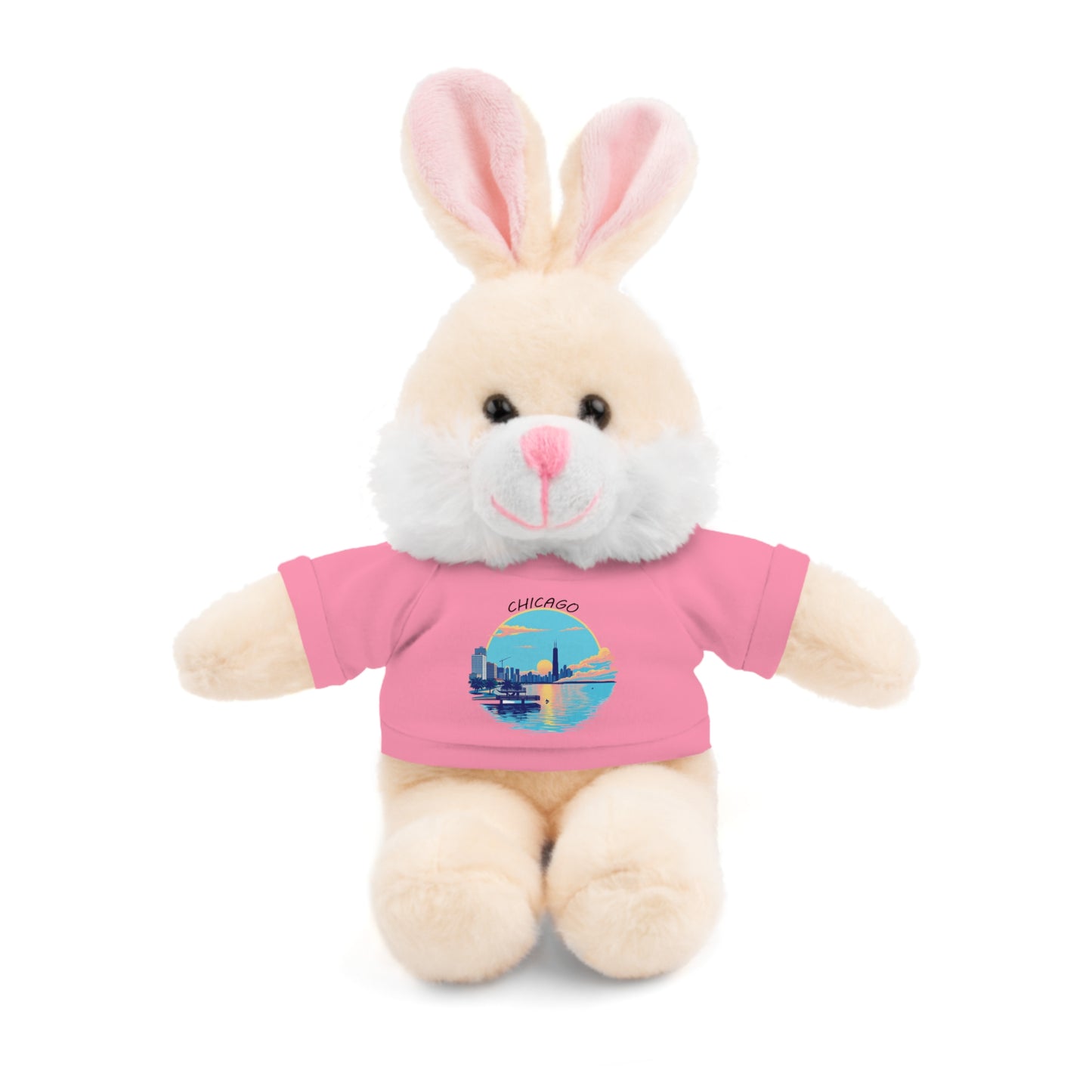 Retro Chicago Sunset Stuffed Animals with Tee