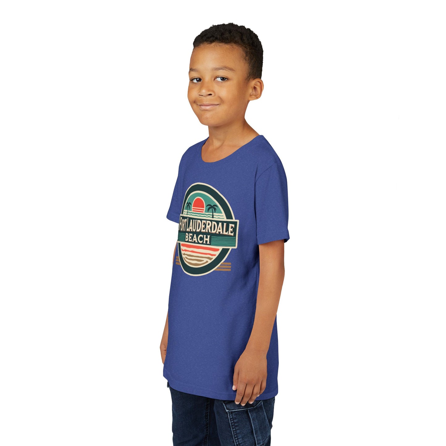 Vintage Fort Lauderdale Unisex Youth Short Sleeve Tee