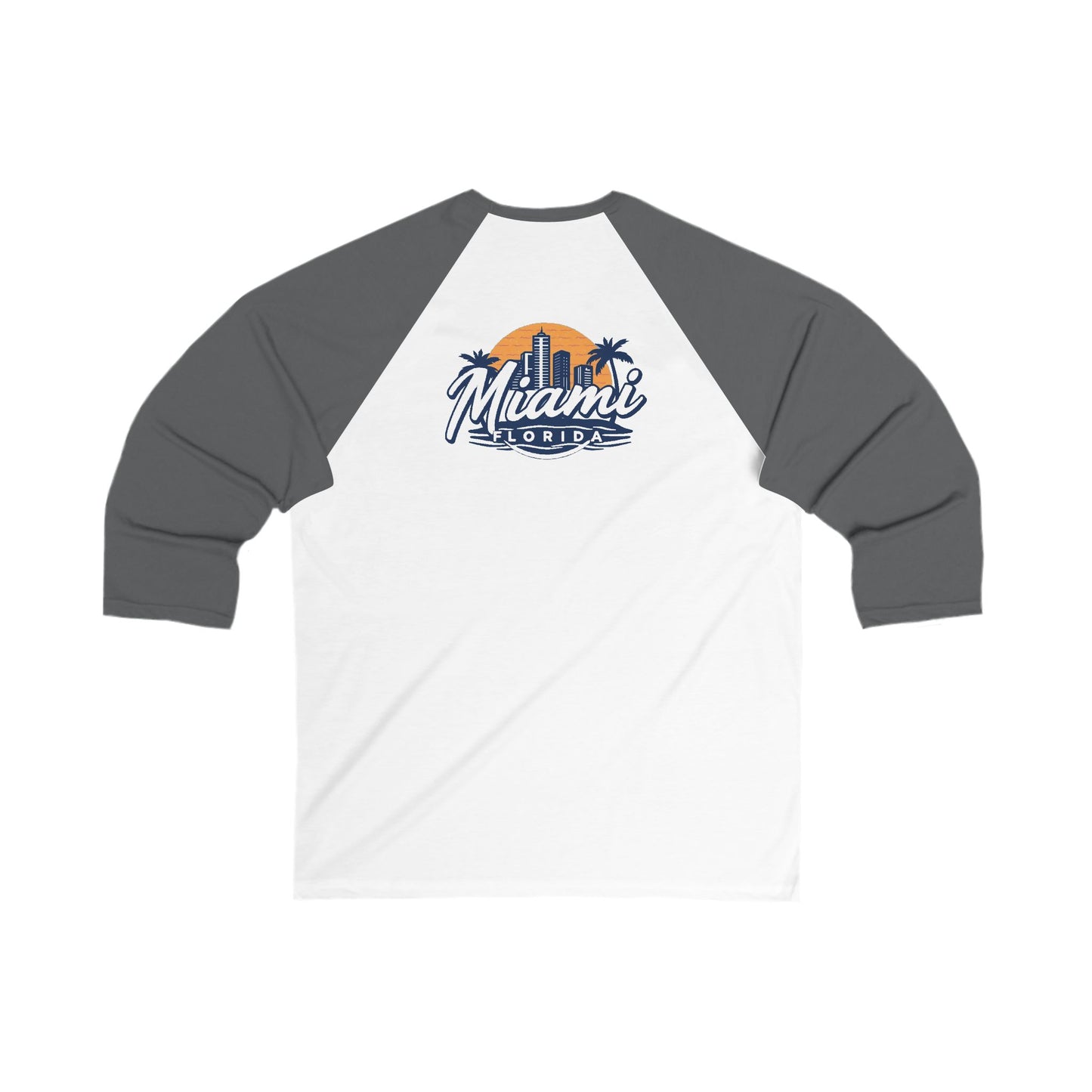 Retro Miami Men's 3/4 Sleeve Baseball Tee