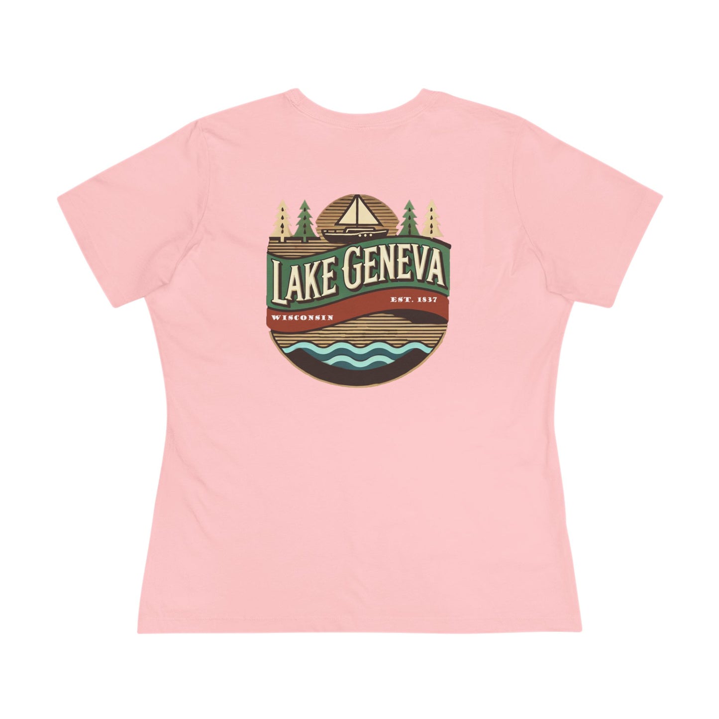 Retro Lake Geneva Women's Cotton Tee