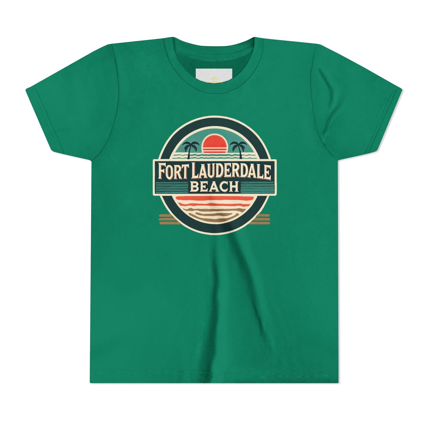 Vintage Fort Lauderdale Unisex Youth Short Sleeve Tee