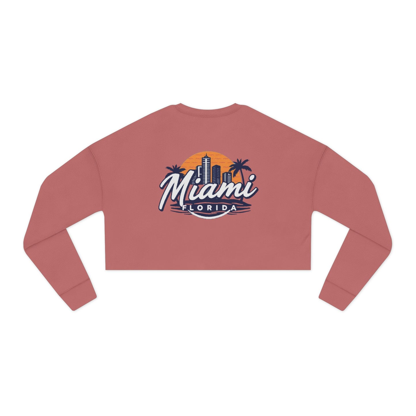 Retro Miami Women's Cropped Sweatshirt