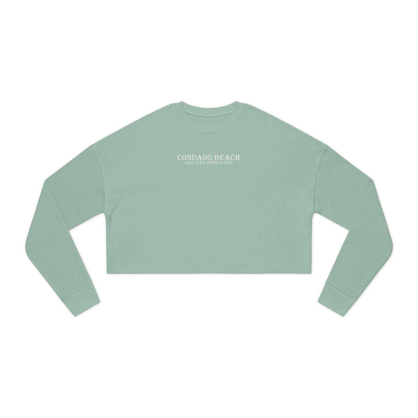 Coastal Vibes Condado Beach Women's Cropped Sweatshirt