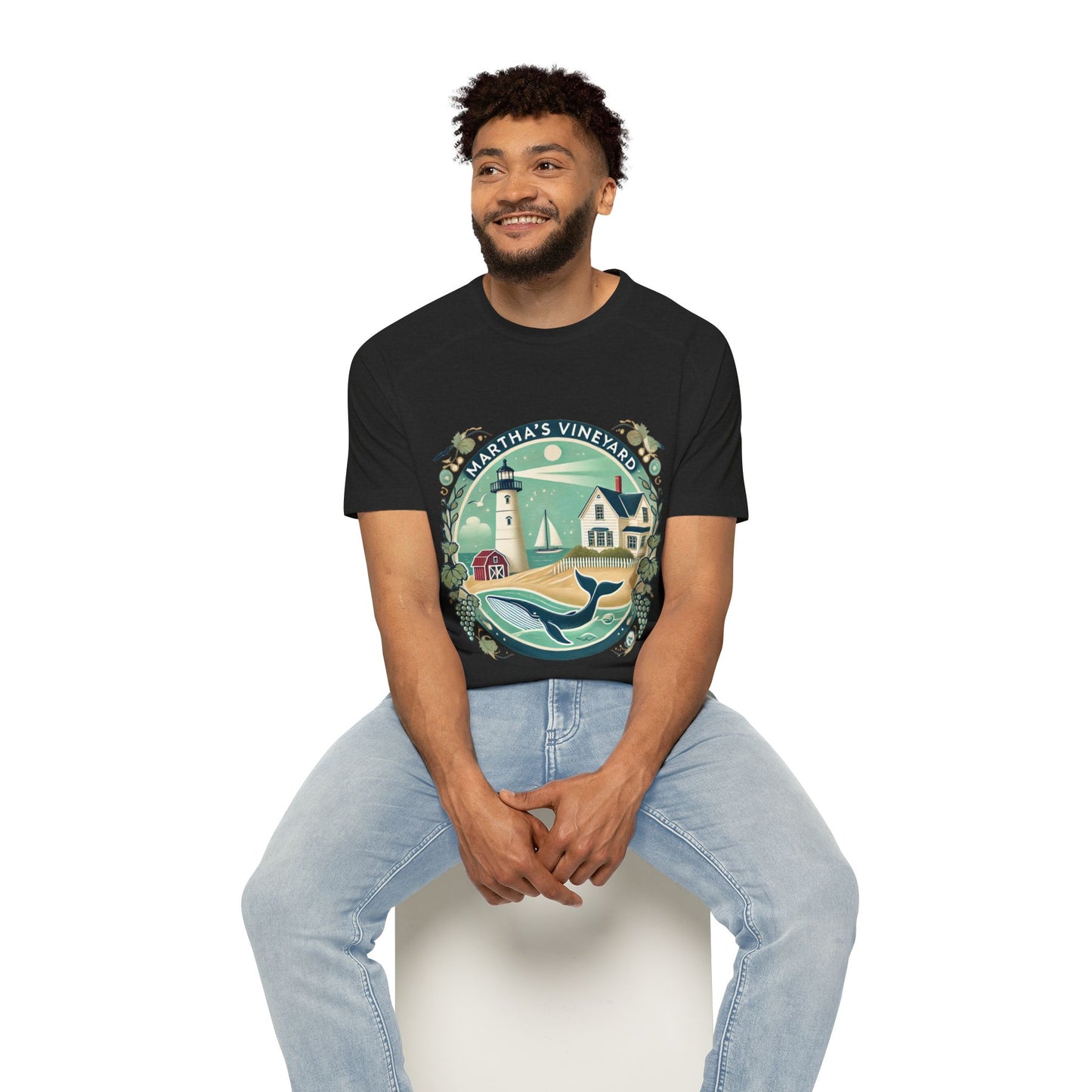 Vintage Martha's Vineyard Men's Raglan T-Shirt