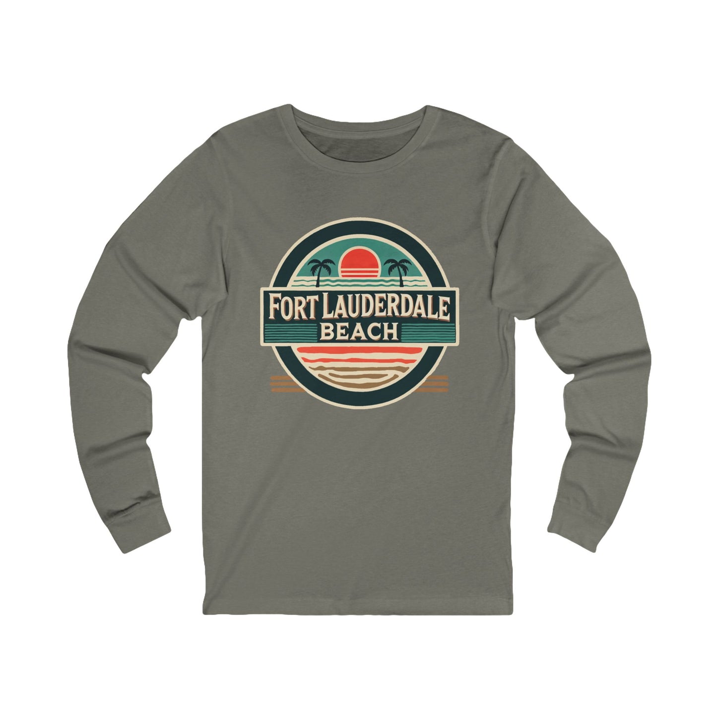 Vintage Fort Lauderdale Unisex Jersey Long Sleeve Tee