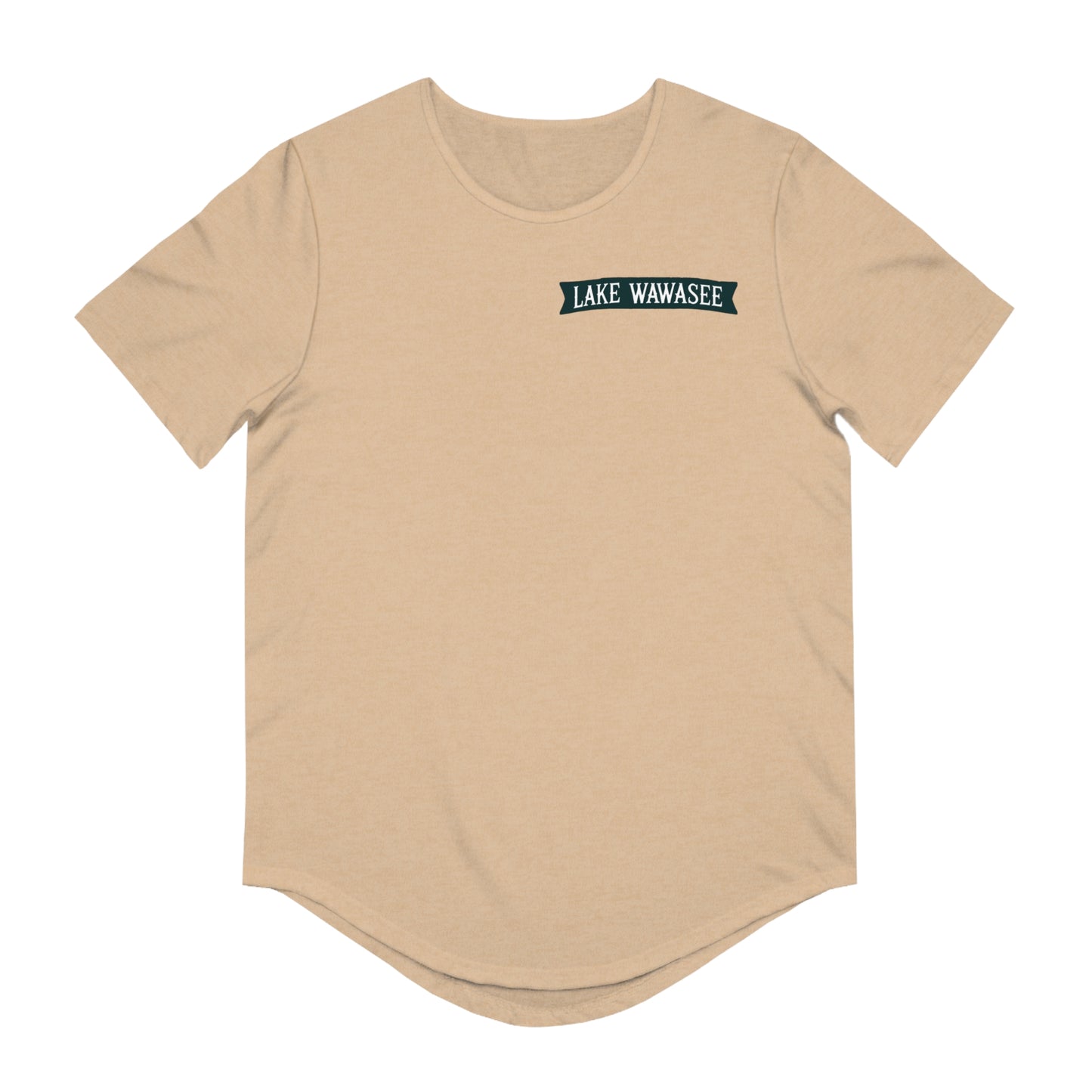 Vintage Lake Wawasee Men's Jersey Curved Hem Tee