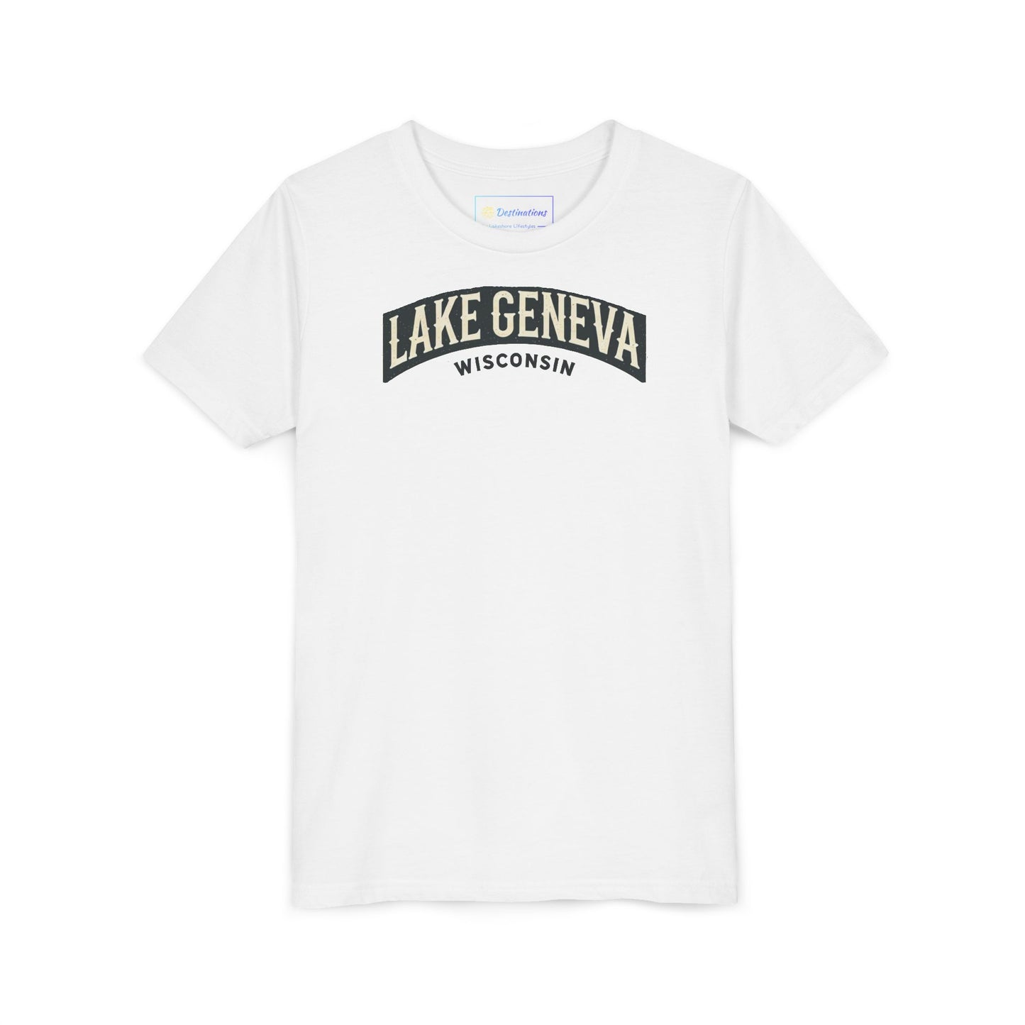 Vintage Lake Geneva Unisex Youth Short Sleeve Tee