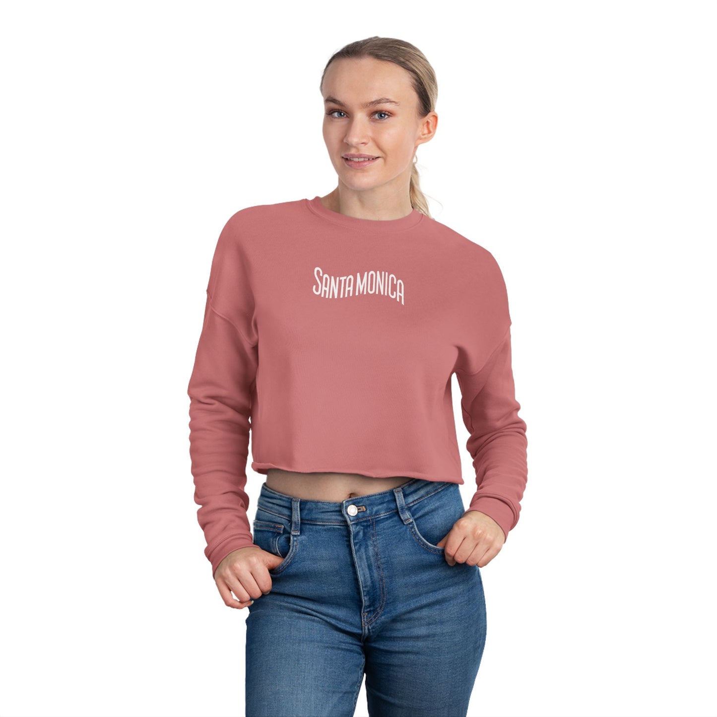 Vibrant Santa Monica Women's Cropped Sweatshirt