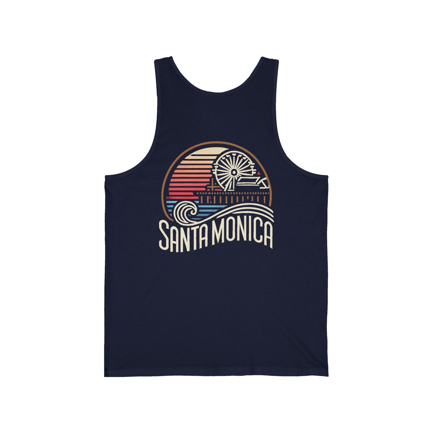 Vibrant Santa Monica Unisex Jersey Tank