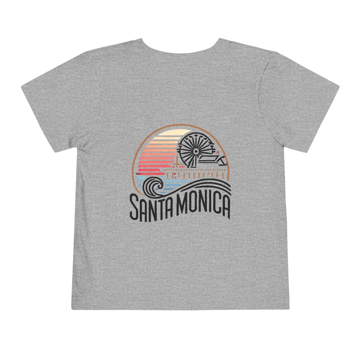 Vibrant Santa Monica Unisex Toddler Short Sleeve Tee