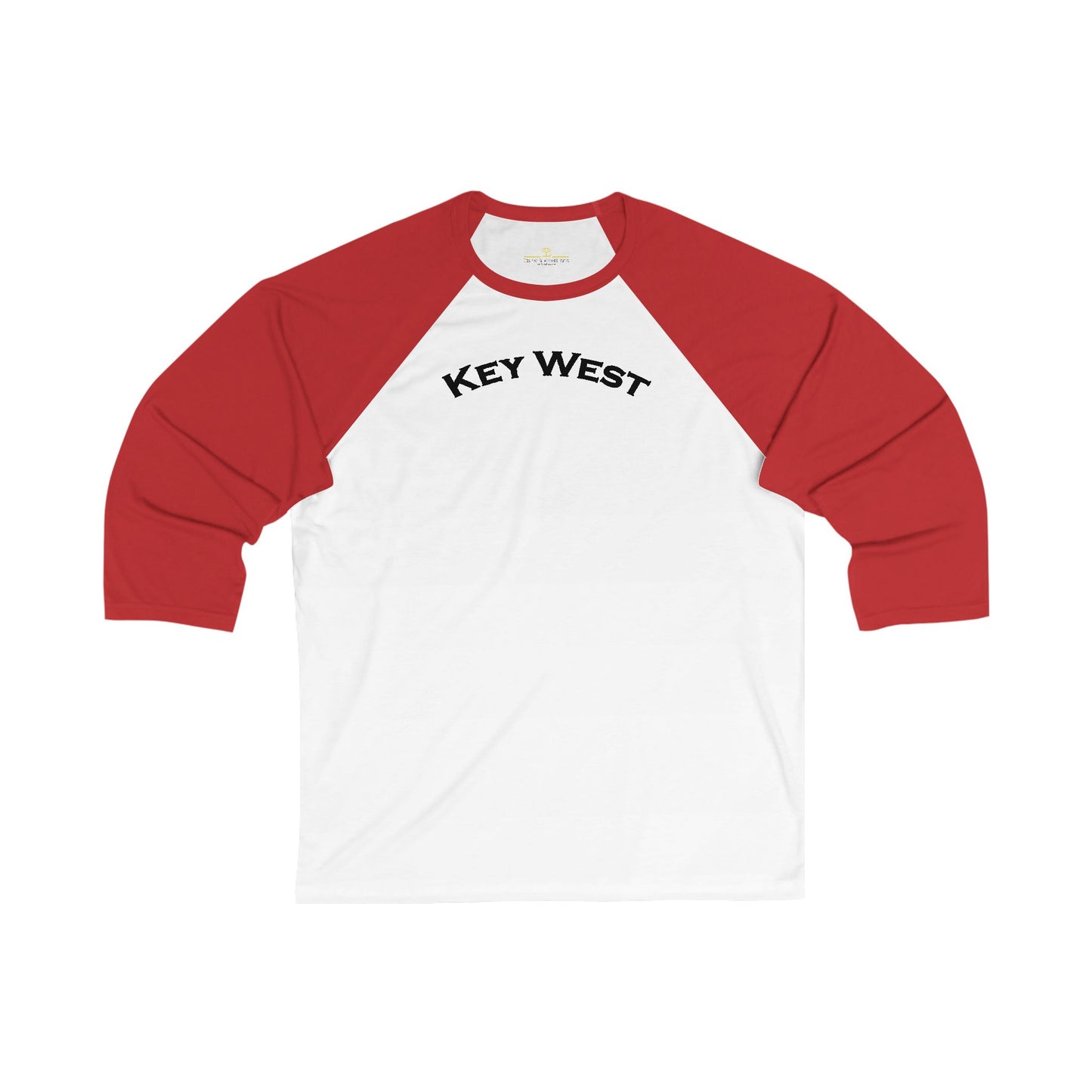 Vibrant Key West Men's 3/4 Sleeve Baseball Tee