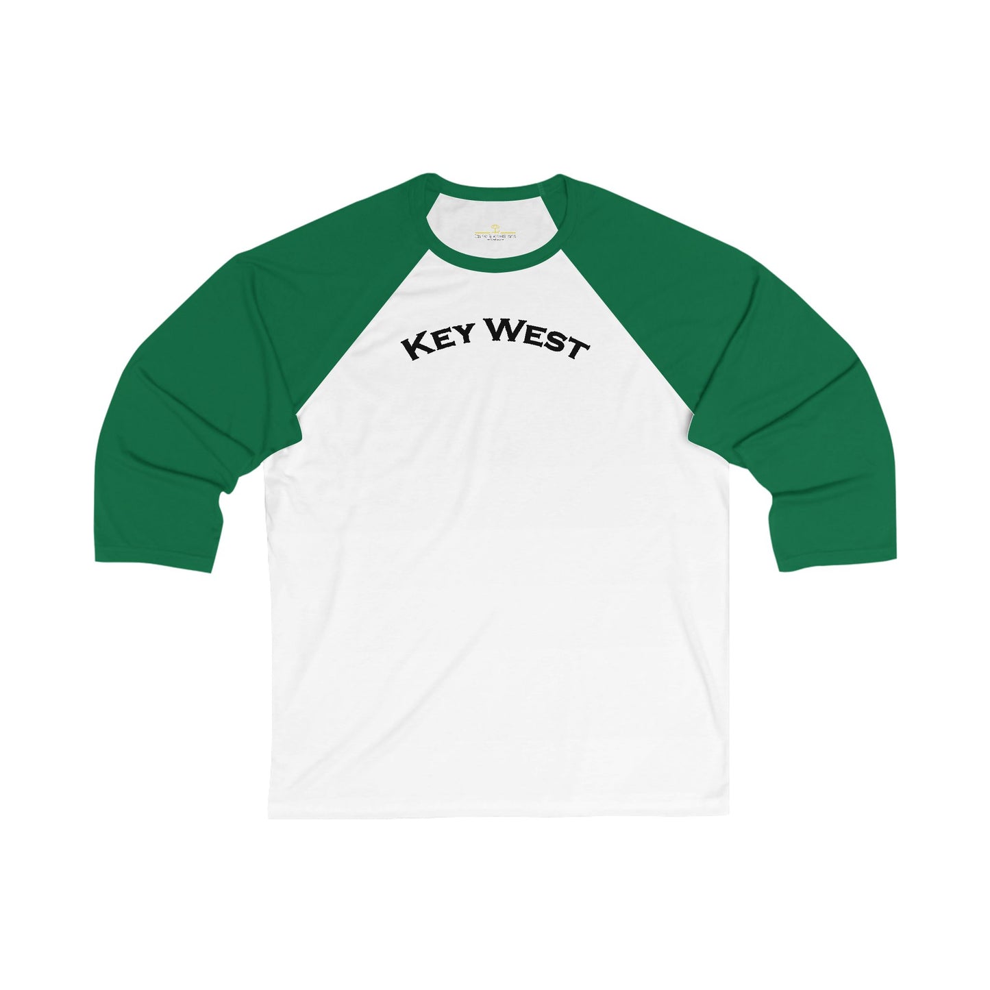 Vibrant Key West Men's 3/4 Sleeve Baseball Tee