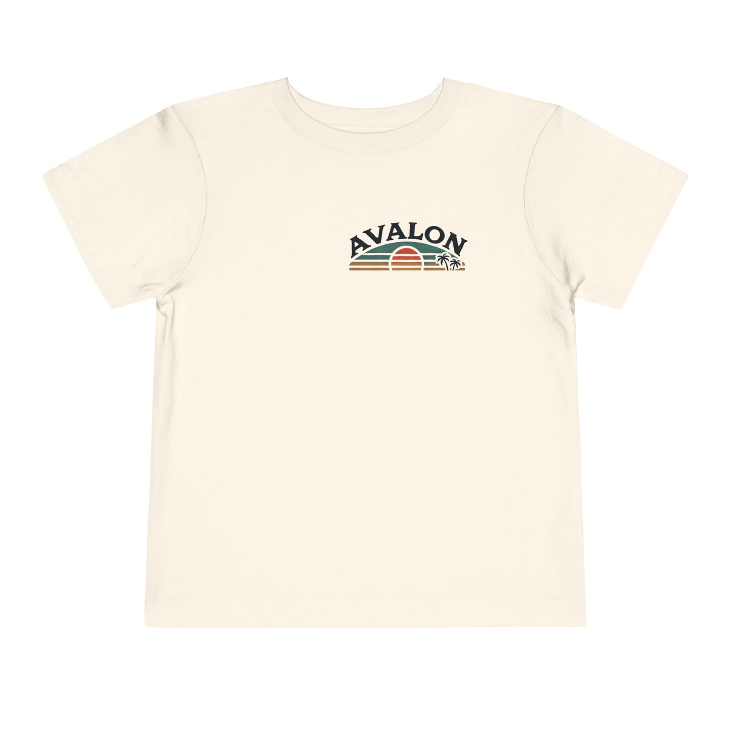 Retro Avalon Sunset Unisex Toddler Short Sleeve Tee