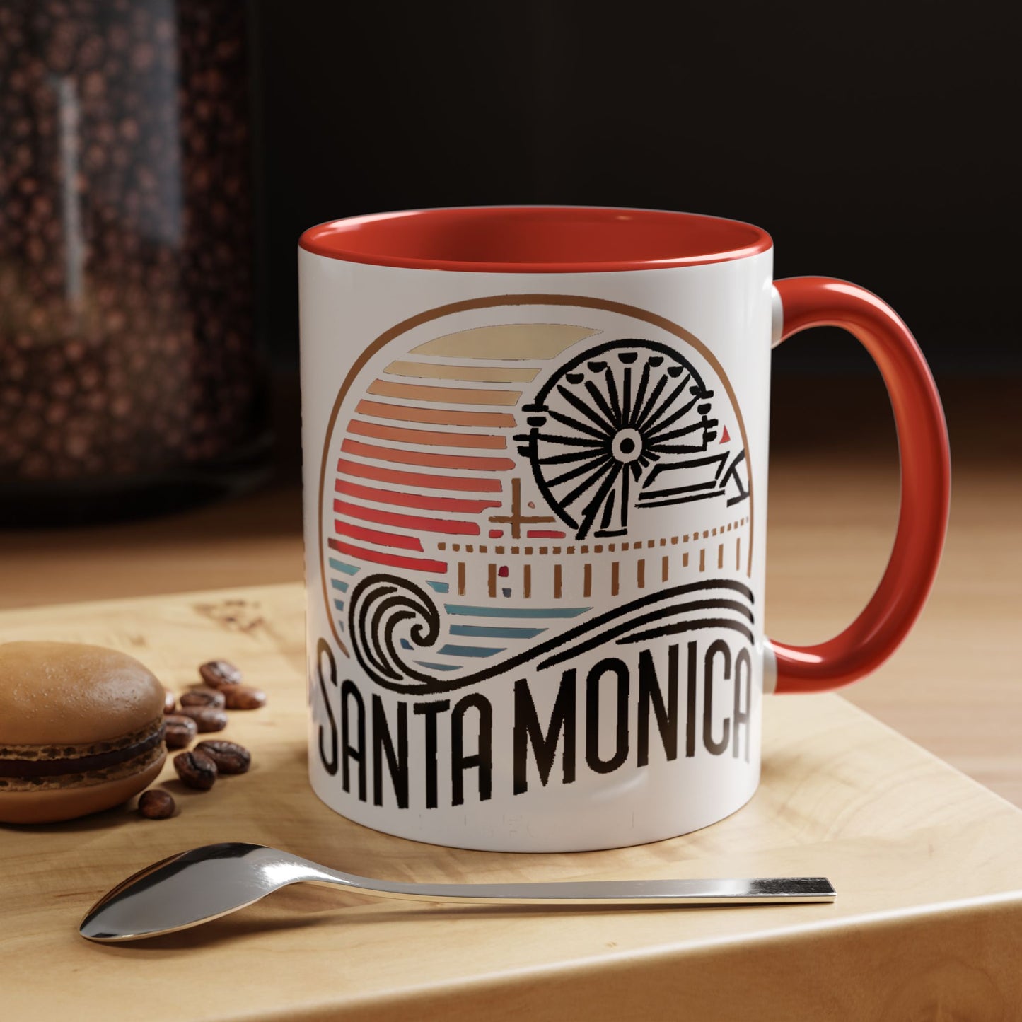 Vibrant Santa Monica Accent Coffee Mug