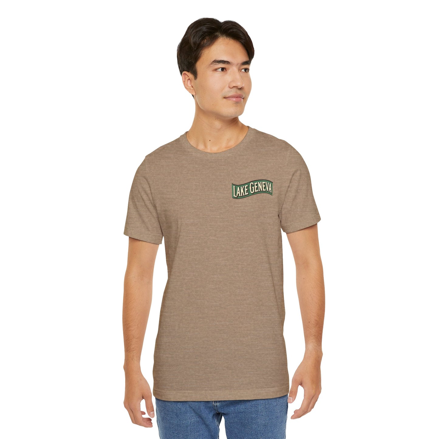 Retro Lake Geneva Unisex Jersey Short Sleeve Tee