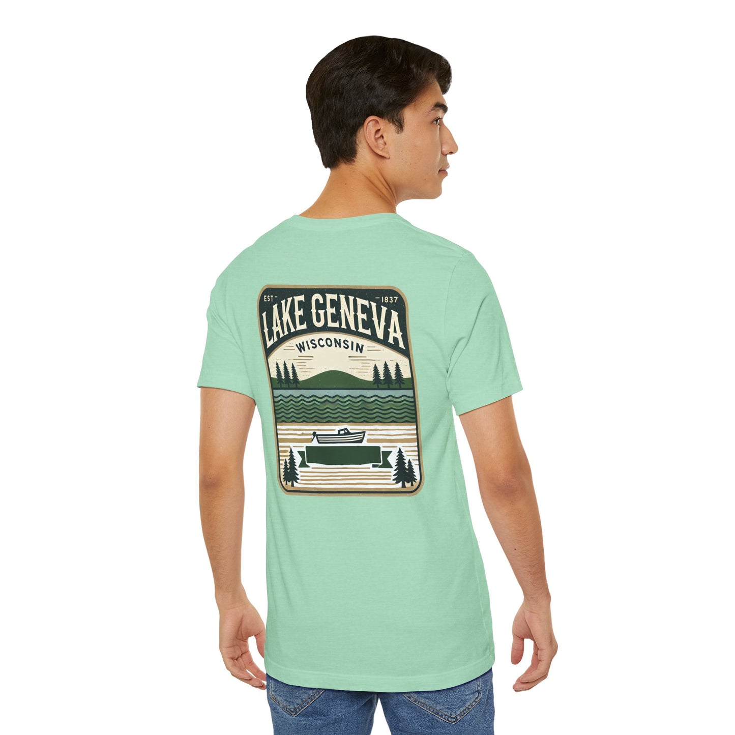 Vintage Lake Geneva Unisex Jersey Short Sleeve Tee