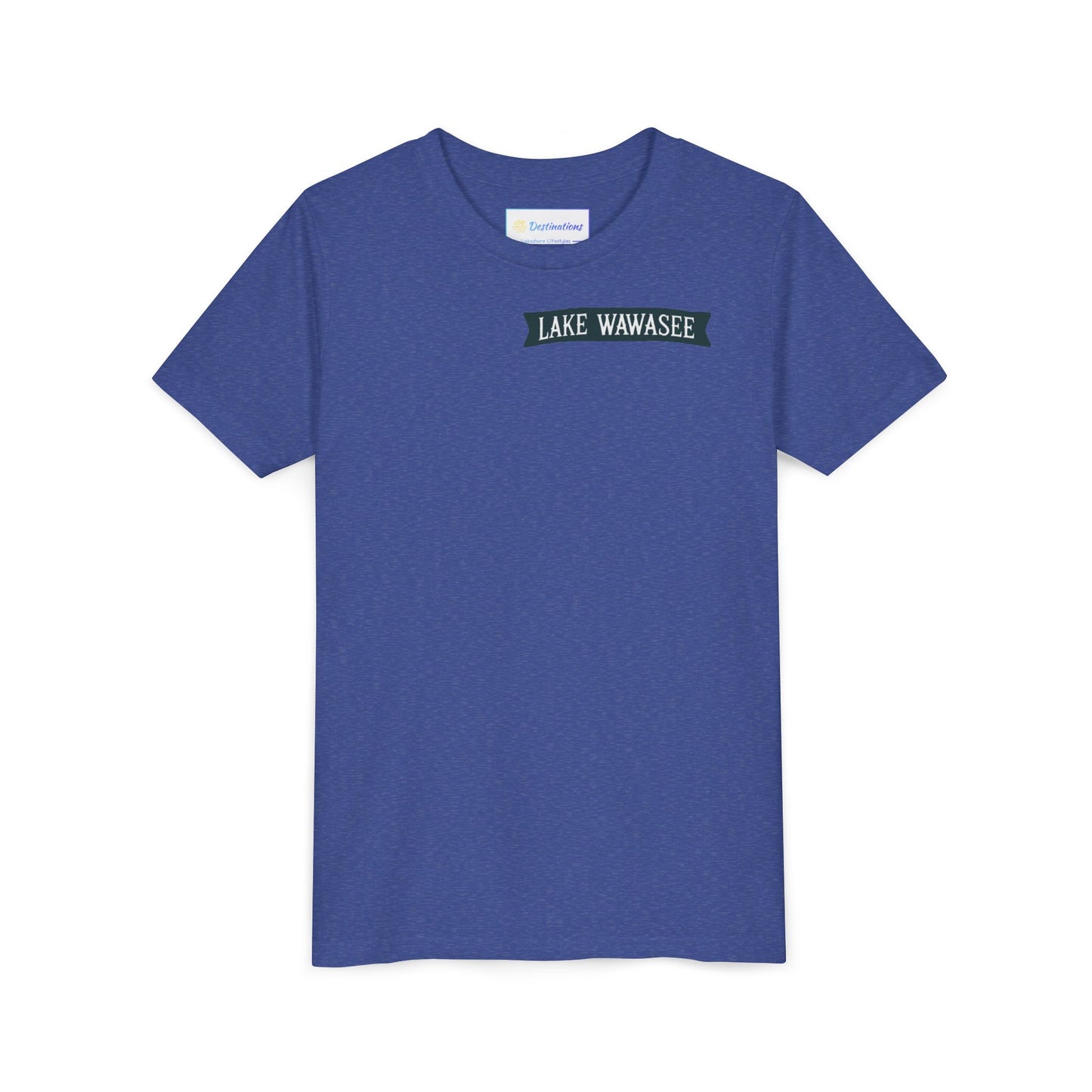 Vintage Lake Wawasee Unisex Youth Short Sleeve Tee