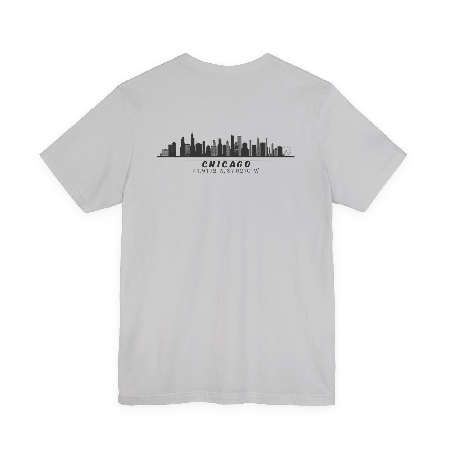 Latitudes Chicago Skyline Unisex Jersey Short Sleeve Tee