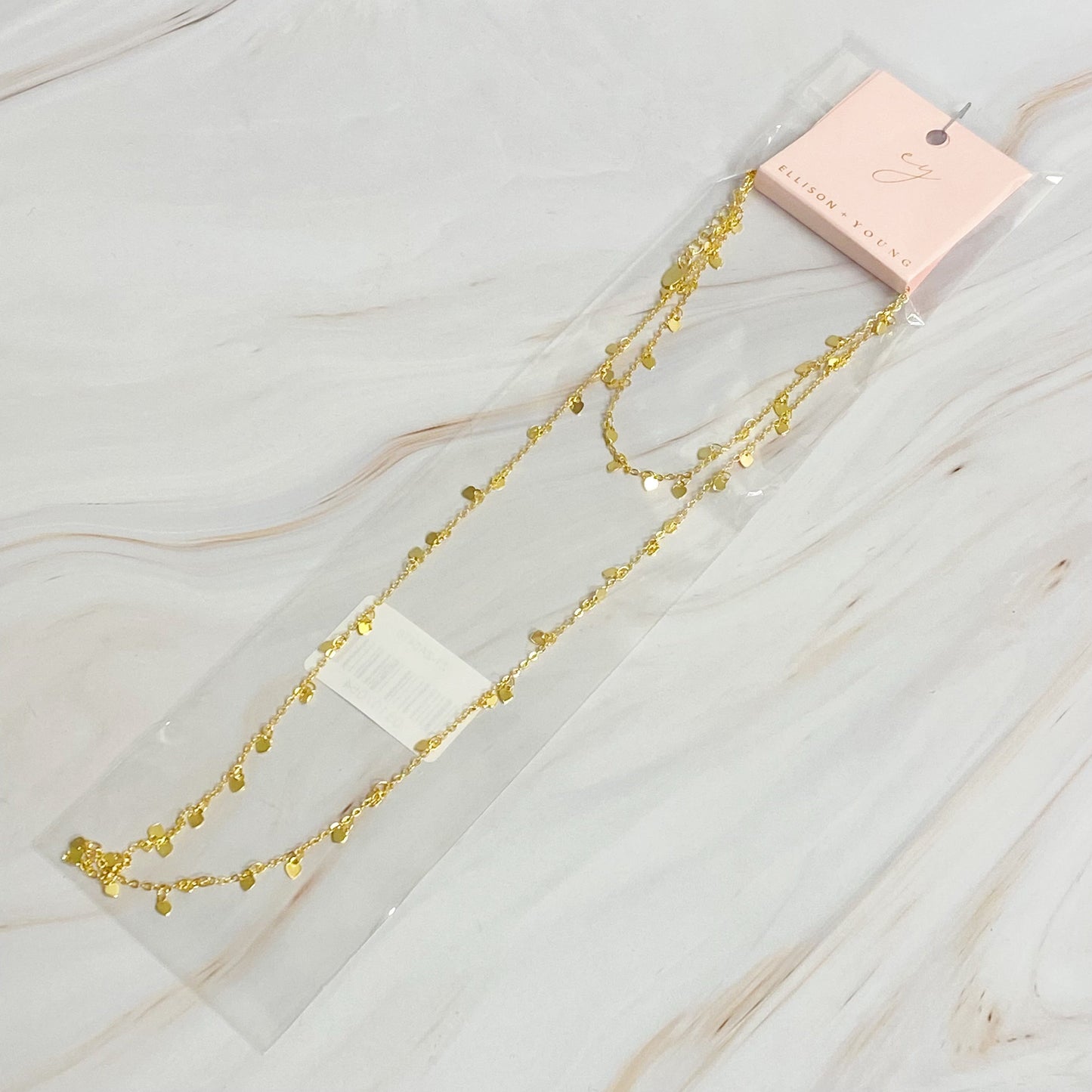 Mini Hearts All Around Long Necklace