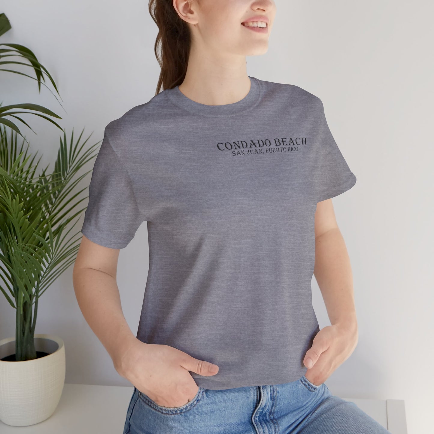 Coastal Vibes Condado Beach Unisex Jersey Short Sleeve Tee