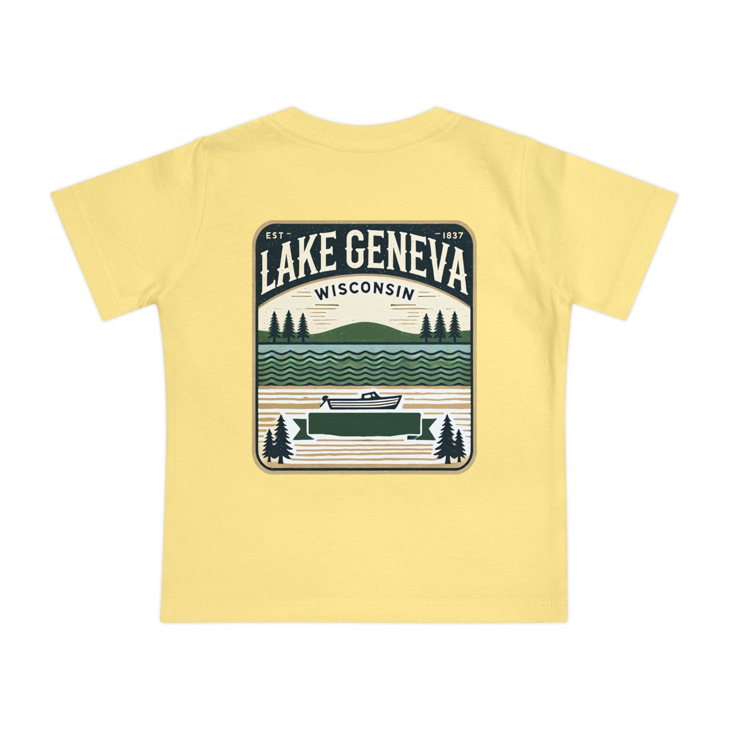Vintage Lake Geneva Unisex Baby Short Sleeve T-Shirt