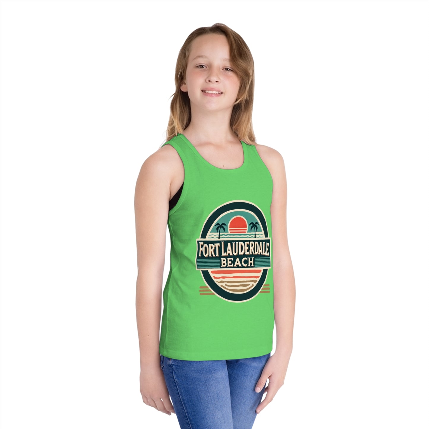 Vintage Fort Lauderdale Unisex Kids Jersey Tank Top