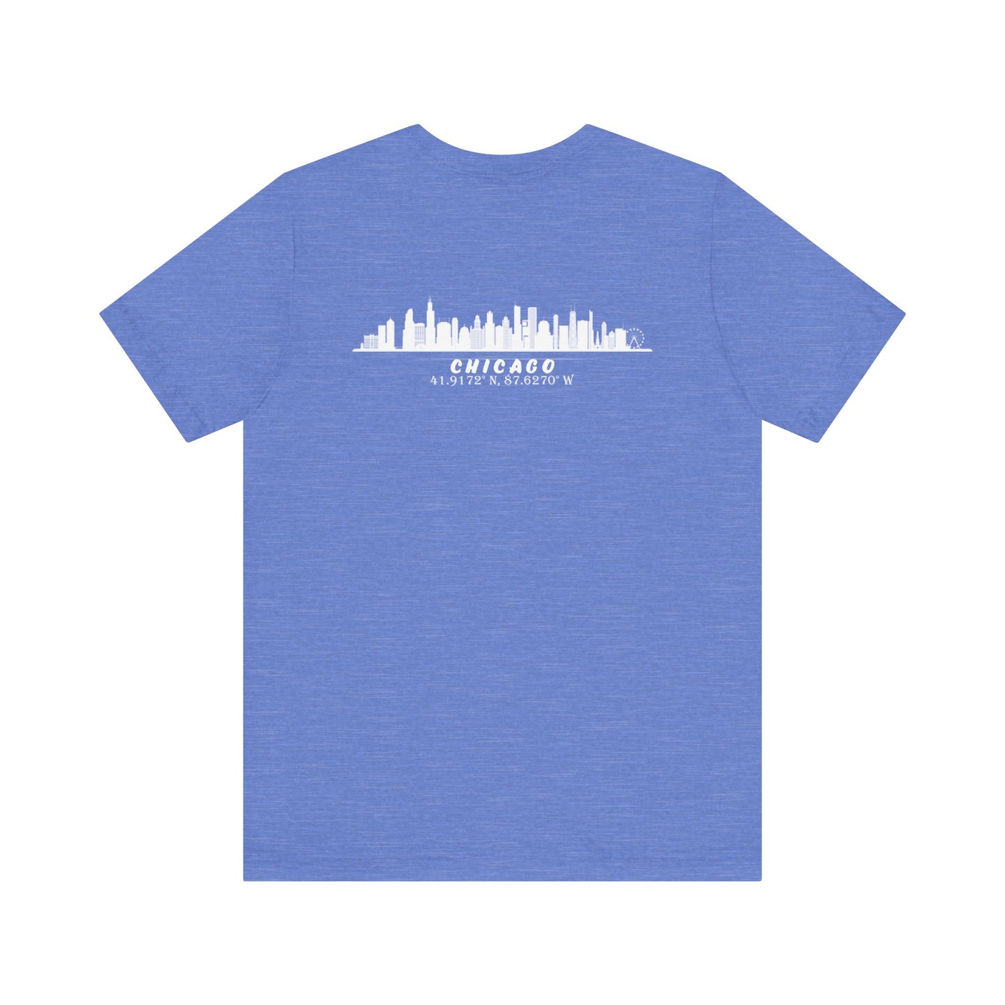 Latitudes Chicago Skyline Unisex Jersey Short Sleeve Tee