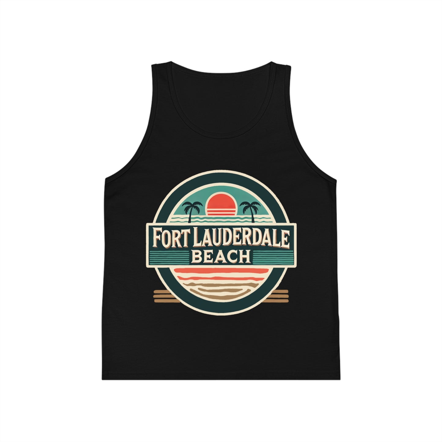 Vintage Fort Lauderdale Unisex Kids Jersey Tank Top