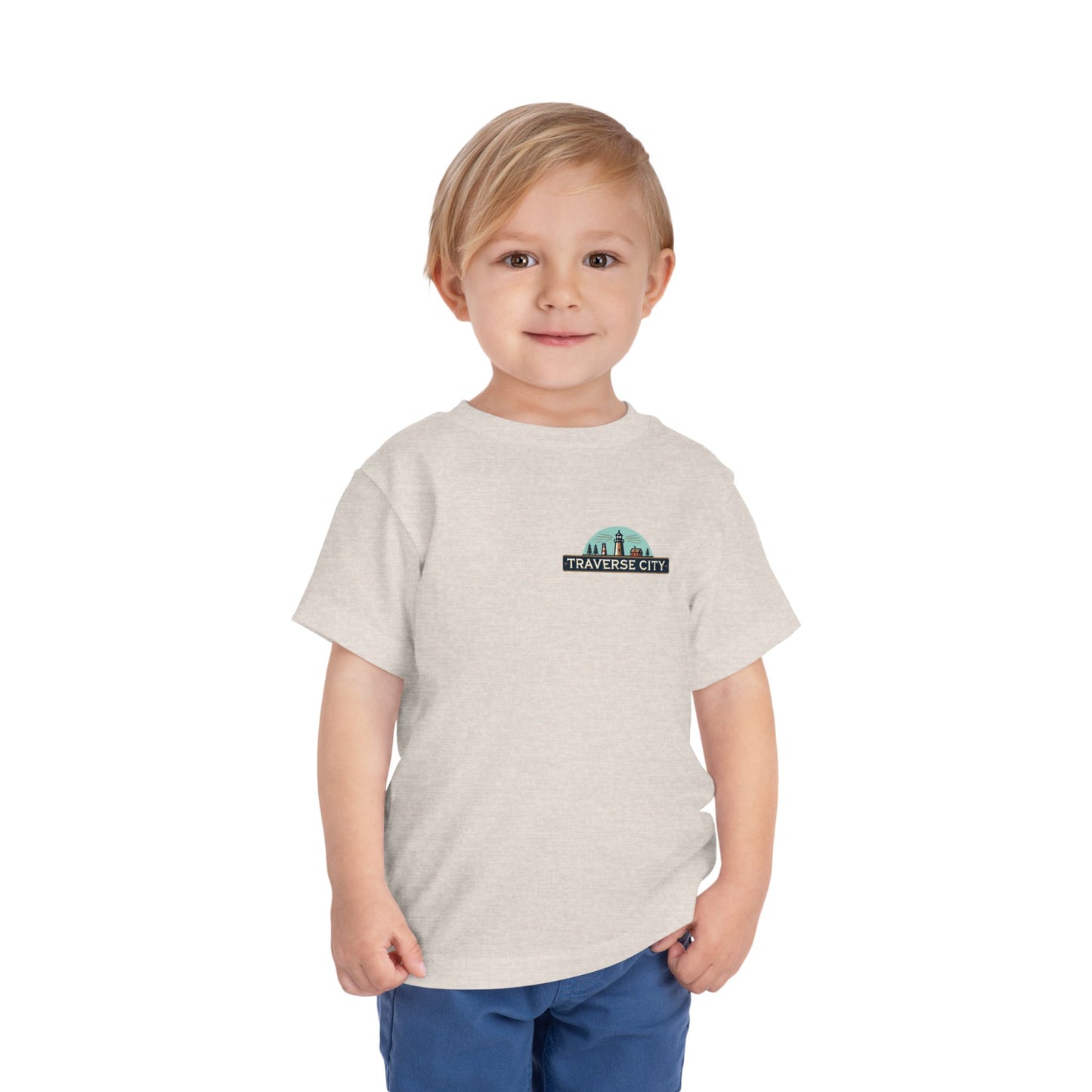 Vintage Traverse City Unisex Toddler Short Sleeve Tee
