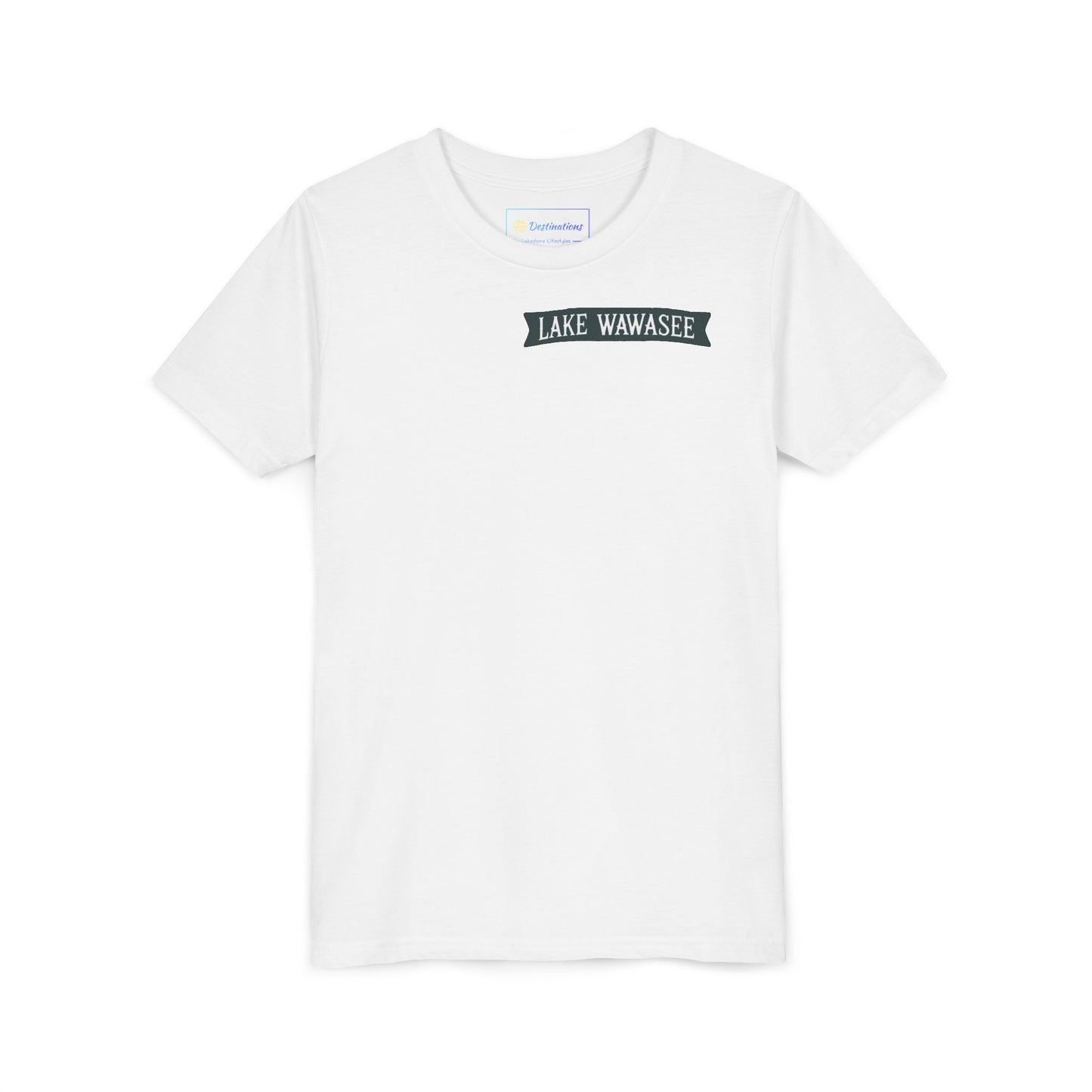Vintage Lake Wawasee Unisex Youth Short Sleeve Tee