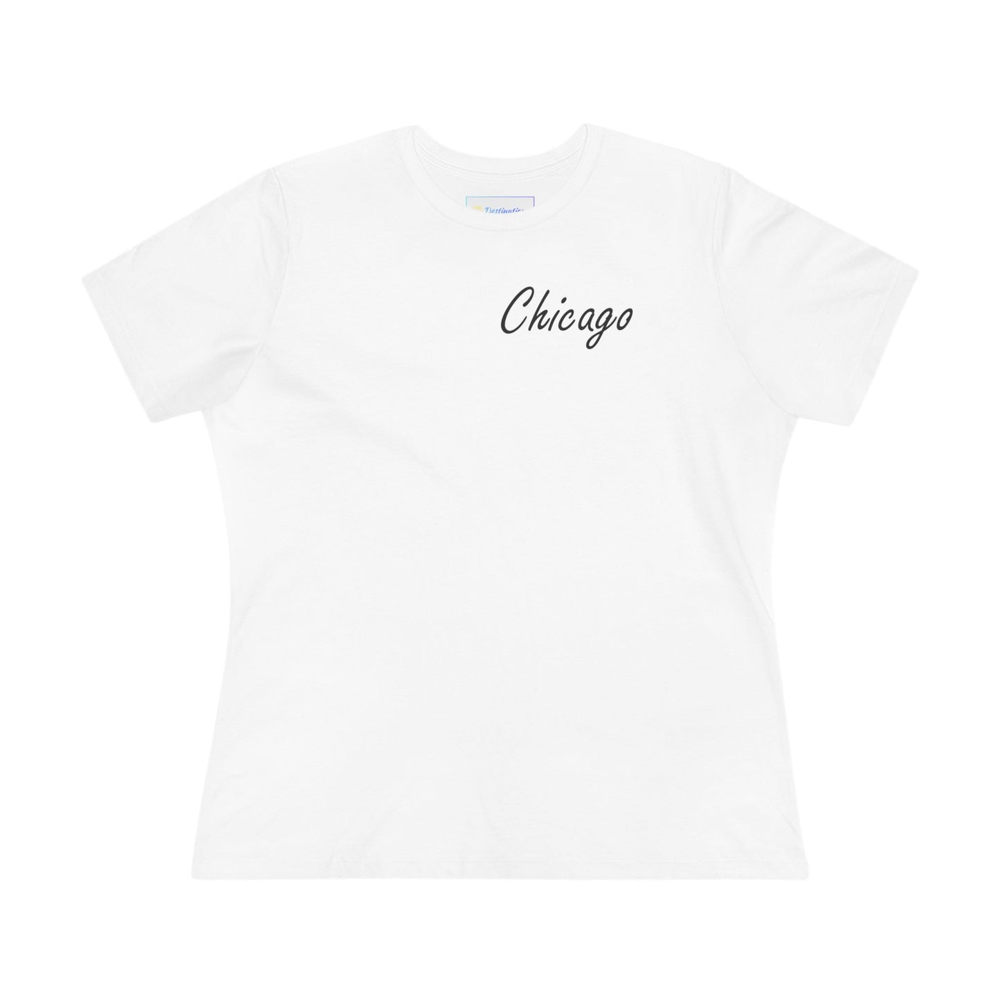 Elegant Chicago Skyline Women's Cotton Tee